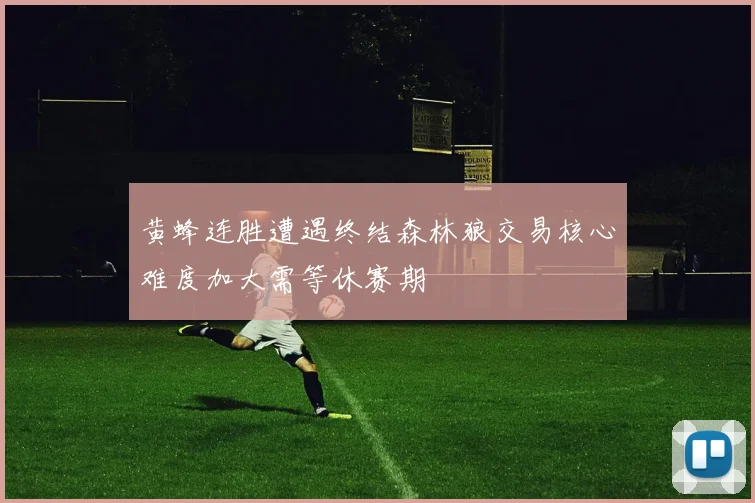 黄蜂连胜遭遇终结森林狼交易核心难度加大需等休赛期