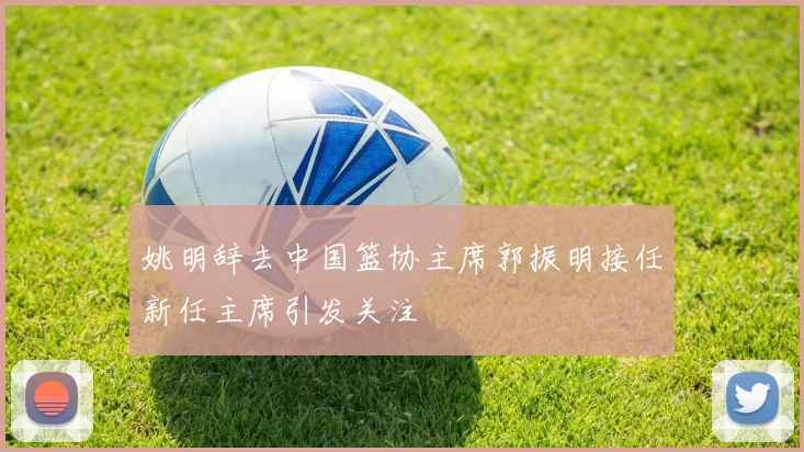 姚明辞去中国篮协主席郭振明接任新任主席引发关注
